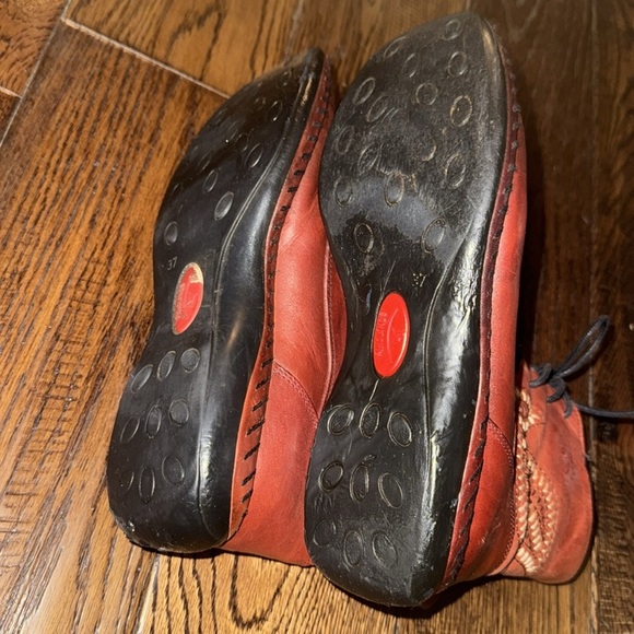 PIKOLINOS Women’s Red Leather Boots Size 37 - Picture 4 of 7